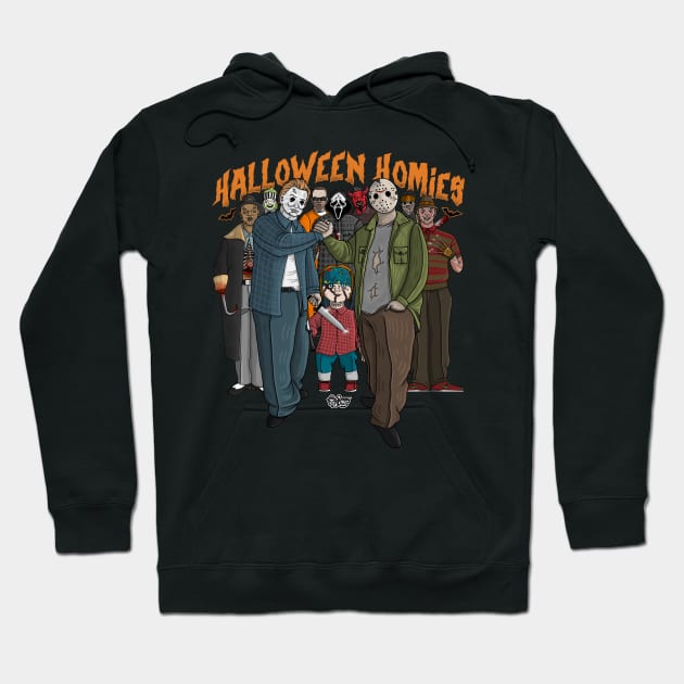 Halloween Homies Hoodie by The Art of Sammy Ruiz